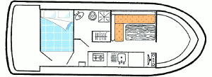 Espade 850, your license free houseboat on French rivers and canals