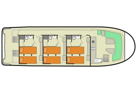 Vision 3 SL Hausbootvermietung ohne Führerschein auf den Flüssen und Kanälen in Frankreich