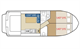 Plan New Concorde Fly 890 First location de péniches sans permis sur rivières et canaux de France